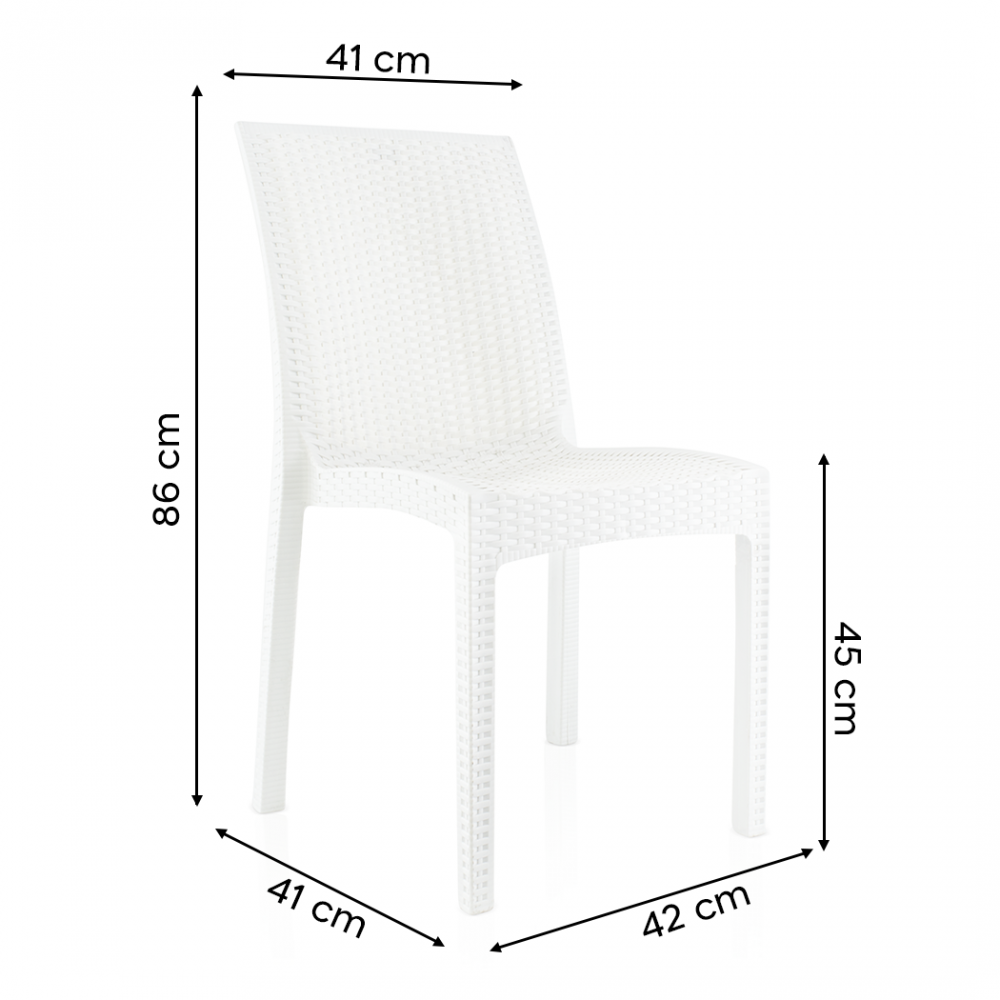 Conjunto de 2 sillas de jardín exterior JANET...