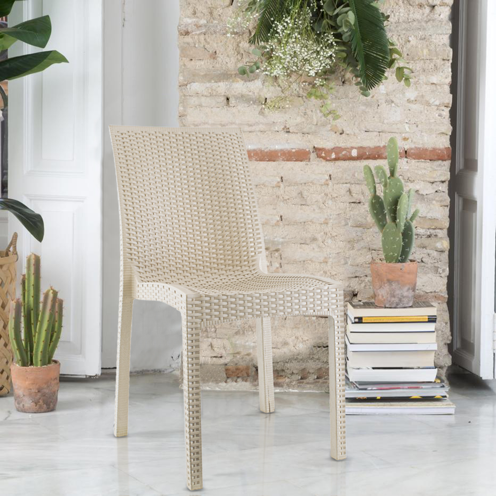 Conjunto de 2 sillas de jardín exterior JANET...