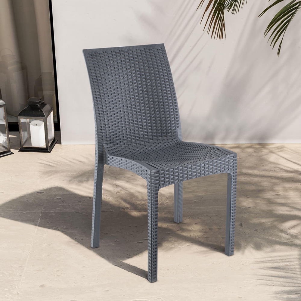 Conjunto de 2 sillas de jardín exterior JANET...