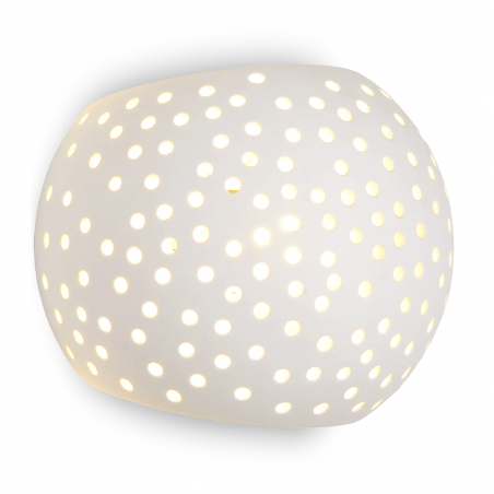 Aplique de yeso G9 Lámpara de techo perforada doble emisión de luz