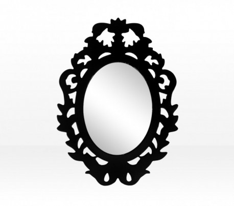 Espejo adhesivo a la pared con marco para armarios pasillos y espacios pequeños (32 x 23 cm) – Decoración del hogar 