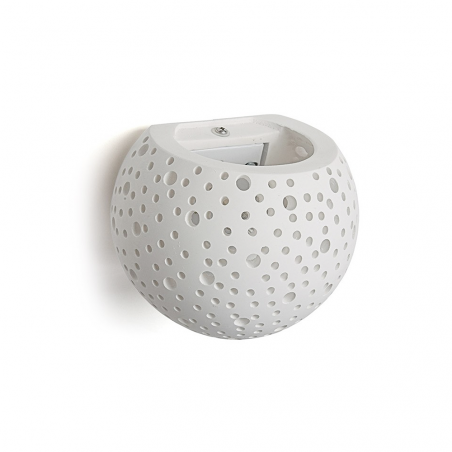 Aplique de yeso G9 Lámpara de techo perforada doble emisión de luz