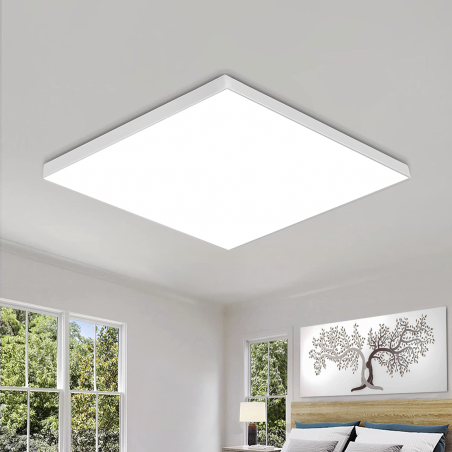 Luz de techo LED 50W Luz blanca 6000K Lámpara cuadrada delgada para interiores