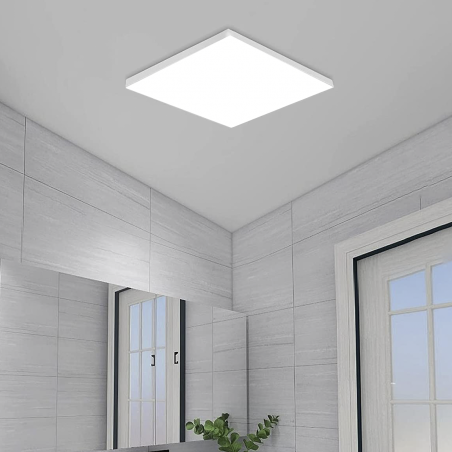 Luz de techo LED 50W Luz blanca 6000K Lámpara cuadrada delgada para interiores