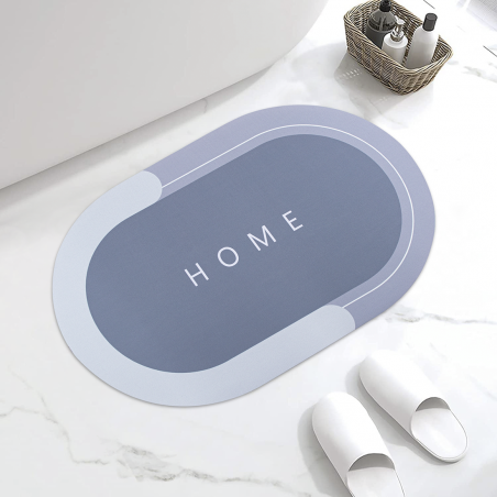 Alfombrilla ovalada antideslizante para el hogar 40x60cm Alfombra de microfibra