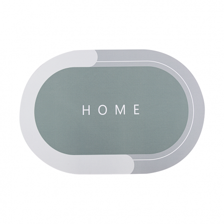 Alfombrilla ovalada antideslizante para el hogar 40x60cm Alfombra de microfibra