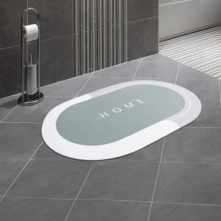 Alfombrilla ovalada antideslizante para el hogar 40x60cm Alfombra de microfibra