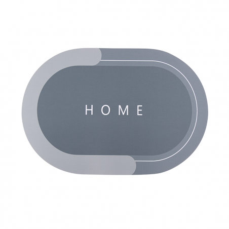 Alfombrilla ovalada antideslizante para el hogar 40x60cm Alfombra de microfibra