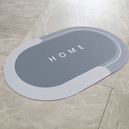 Alfombrilla ovalada antideslizante para el hogar 40x60cm Alfombra de microfibra