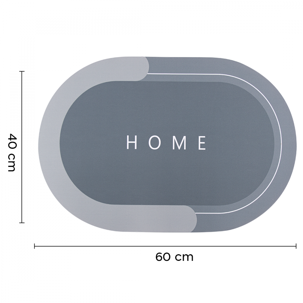 Alfombrilla ovalada antideslizante para el...