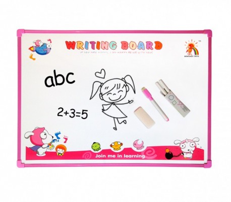 Pizarra de pared de doble cara con tizas y marcador 2 en 1 multiusos para niños y niñas (54x 39 cm) 725671 – Juguete infantil 