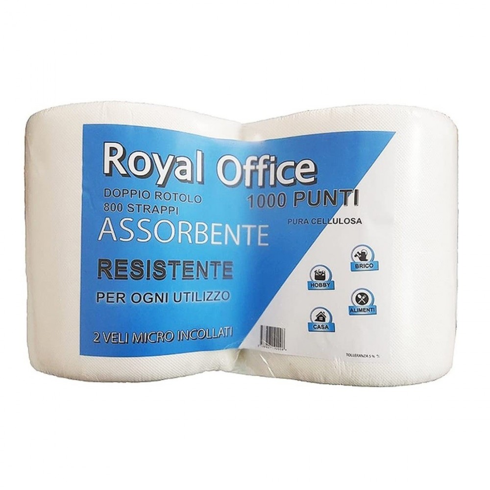 Pack 20 Maxi Bobinas Papel Industrial 800 Hojas...