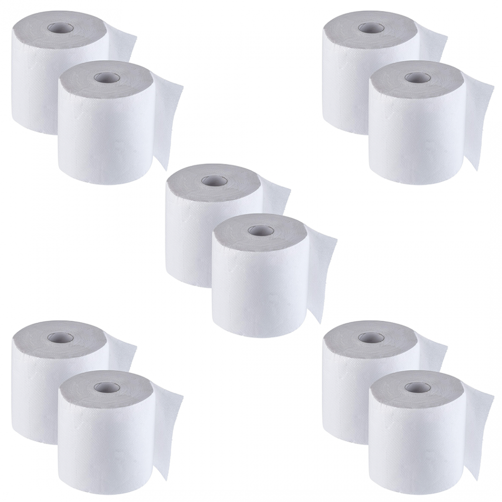 Pack 10 Maxi Bobinas Papel Industrial 800 Hojas 1,5Kg Rollo 2 Capas