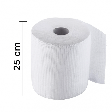 Pack 10 Maxi Bobinas Papel Industrial 800 Hojas 1,5Kg Rollo 2 Capas