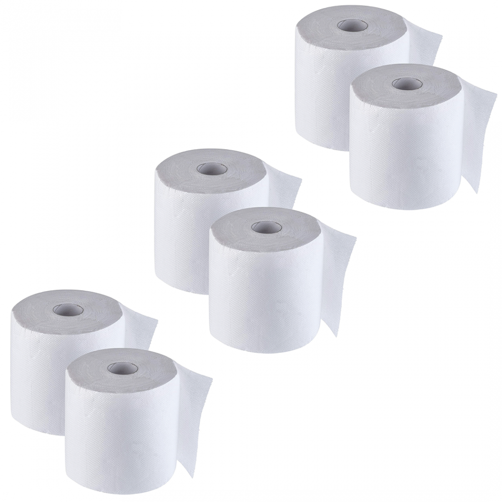 Pack 6 Maxi Bobinas Papel Industrial 800 Hojas 1,5Kg Rollo 2 Capas