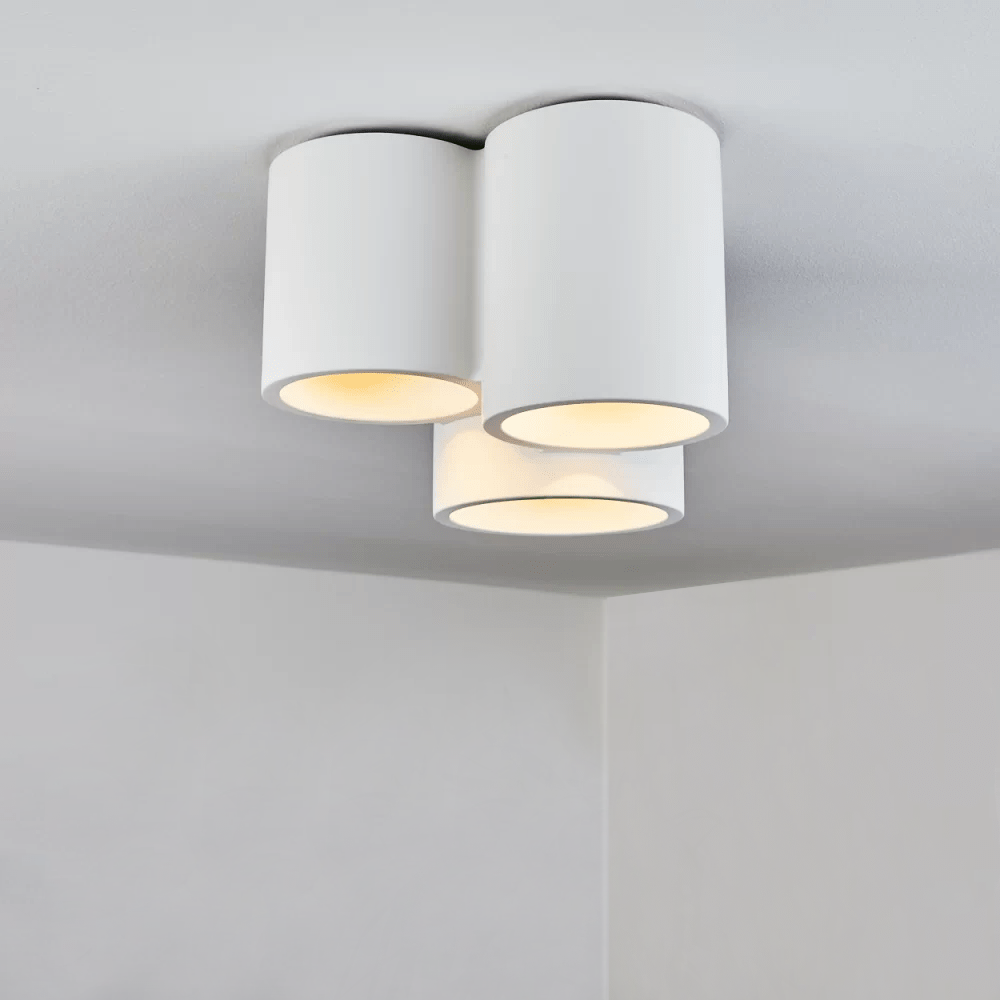 Aplique de pared de yeso  pintable luces de...