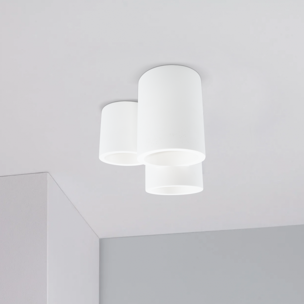 Aplique de pared de yeso  pintable luces de...