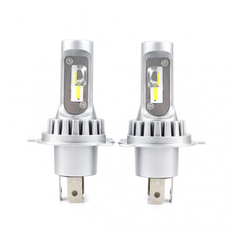 2 Bombillas M9 H4 LED Faros para Coche y Moto 1500LM 16W Luz Blanca 6000-7000K