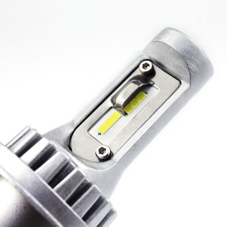 2 Bombillas M9 H4 LED Faros para Coche y Moto 1500LM 16W Luz Blanca 6000-7000K