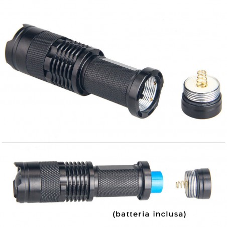 Linterna LED recargable para pesca nocturna portátil con cargador