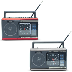 Radio Q-FM40 Vintage FM Altavoz Bluetooth MP3 Linterna...