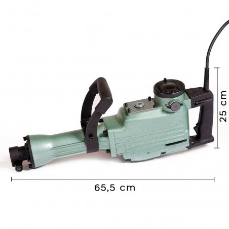 Martillo demoledor KRAFTROYAL 1400 W 65MM puntas de percusión incluye estuche