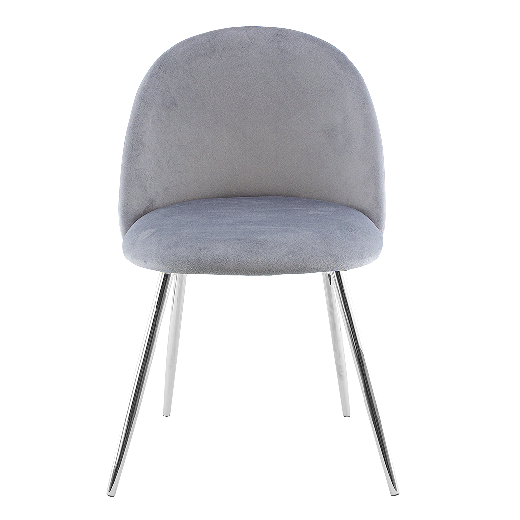 Silla de salón SHELBY 50x45x80H cm sillón vintage terciopelo y pies plata - Imagen 35 de 54