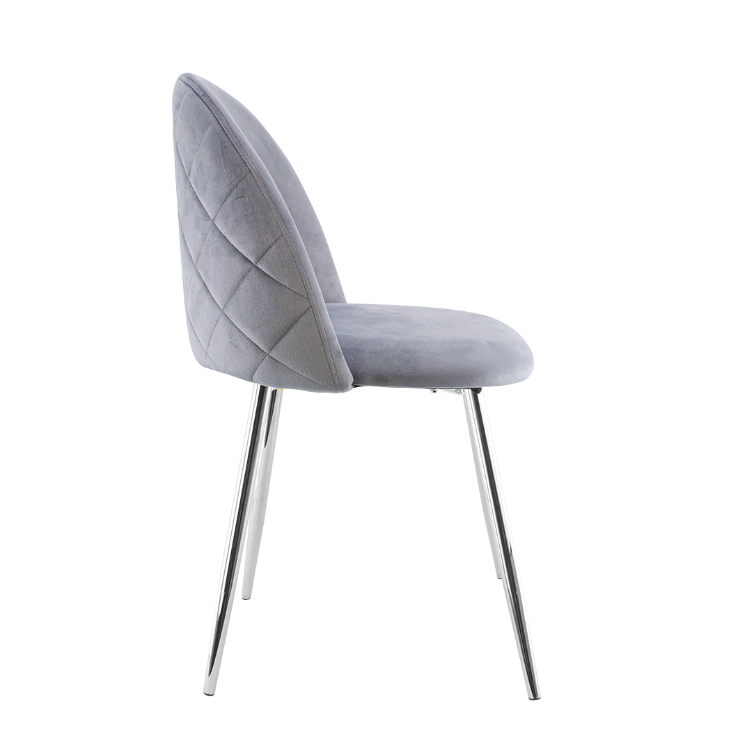 Silla de salón SHELBY 50x45x80H cm sillón vintage terciopelo y pies plata - Imagen 36 de 54