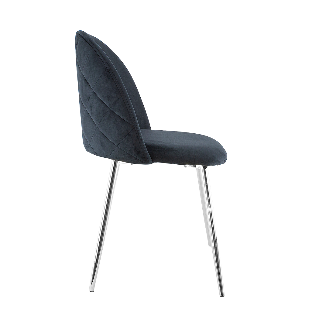 Silla de salón SHELBY 50x45x80H cm sillón vintage terciopelo y pies plata - Imagen 46 de 54
