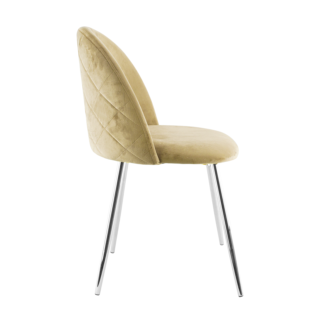 Silla de salón SHELBY 50x45x80H cm sillón vintage terciopelo y pies plata - Imagen 24 de 54