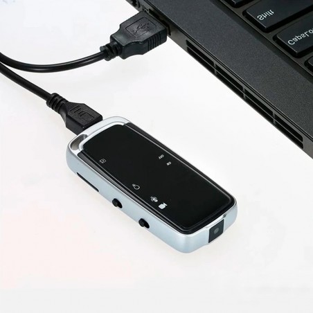 Mini grabadora de voz de video digital HD portátil Micrófono de bolsillo