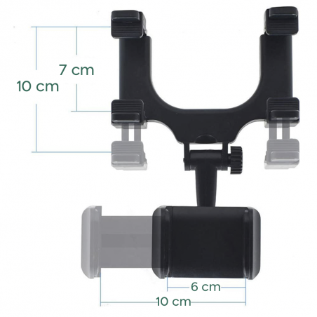 Soporte universal para teléfono espejo retrovisor soporte para teléfono celular