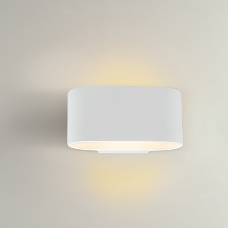 Lámpara de pared de yeso G9 Montaje en pared Doble emisión de luz