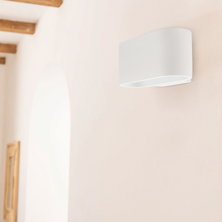 Lámpara de pared de yeso G9 Montaje en pared Doble emisión de luz
