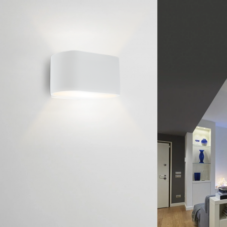 Lámpara de pared de yeso G9 Montaje en pared Doble emisión de luz