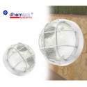 Lámpara de pared OVALADA de rejilla E27 DHOMTECK (ideal para jardín) – Iluminación para exteriores 