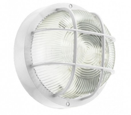 Lámpara de pared OVALADA de rejilla E27 DHOMTECK (ideal para jardín) – Iluminación para exteriores 