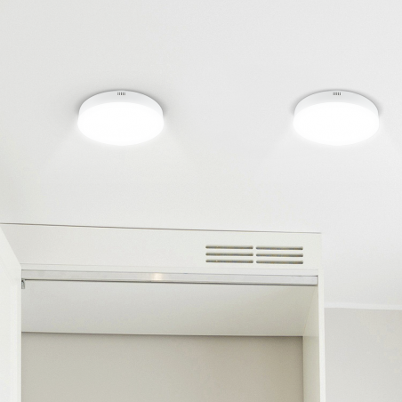 Plafón LED orbital 12W luz blanca 6000K lámpara de pared delgada redonda