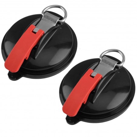 Ancla ventosa para maletero Kit 2pcs Gancho Multifunción Max 22kg