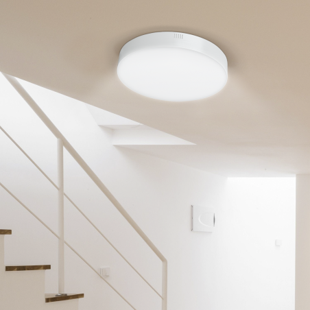 Plafón de techo LED orbita 22W luz blanca 6000K de interior delgada redonda