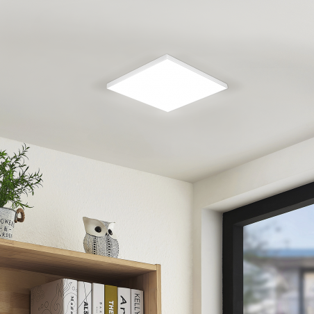 Plafón de techo LED 32W Luz blanca 6000K cuadrada delgada para interiores