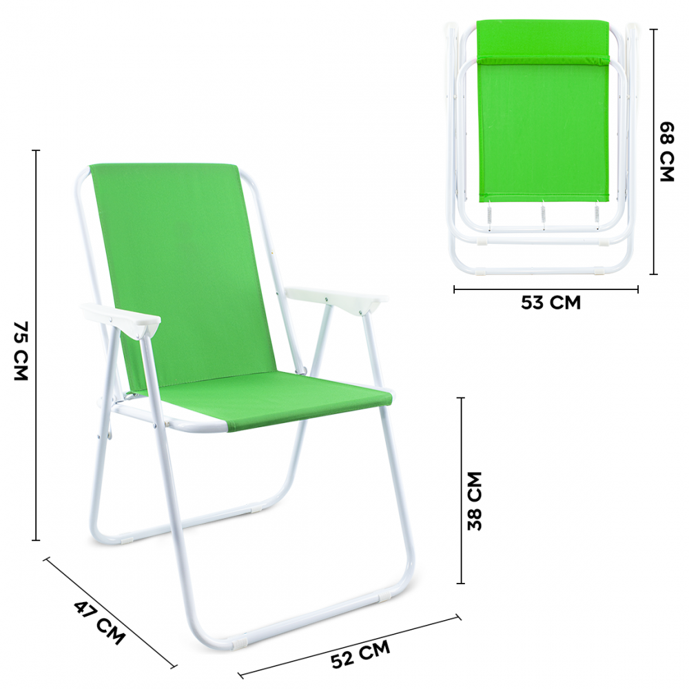 Silla para jardín en acero plegable Sea Beach...