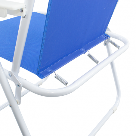 Silla para jardín en acero plegable Sea Beach Relax para camping