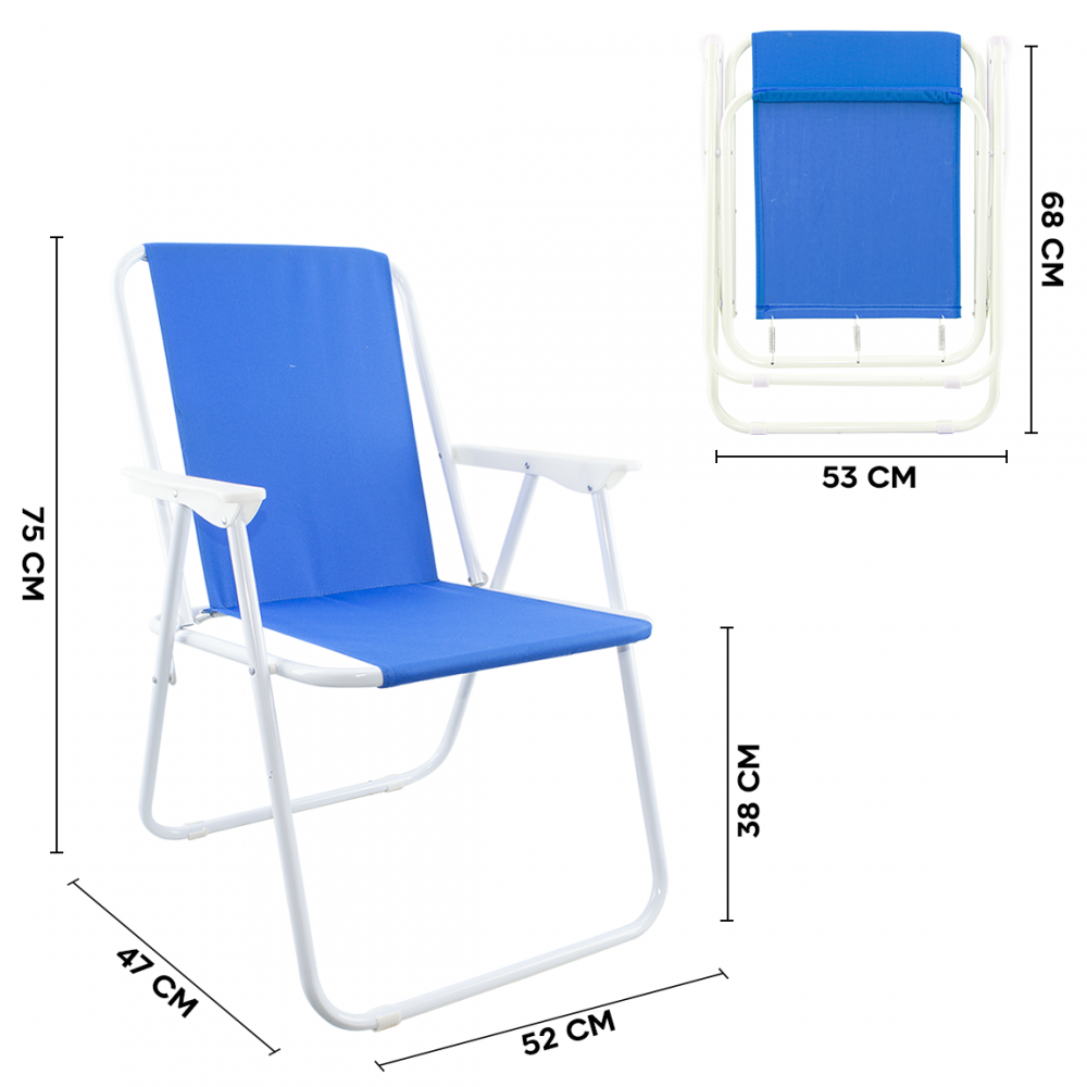 Silla para jardín en acero plegable Sea Beach...