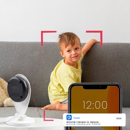 Cámara IP HD Wi-Fi P2P videovigilancia teléfono inteligente control remoto