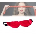 Set de 4 juguetes para sexo sadomasoquista BONDAGE PREMIUM 748908 (incluye pluma + máscara + esposas) color rojo