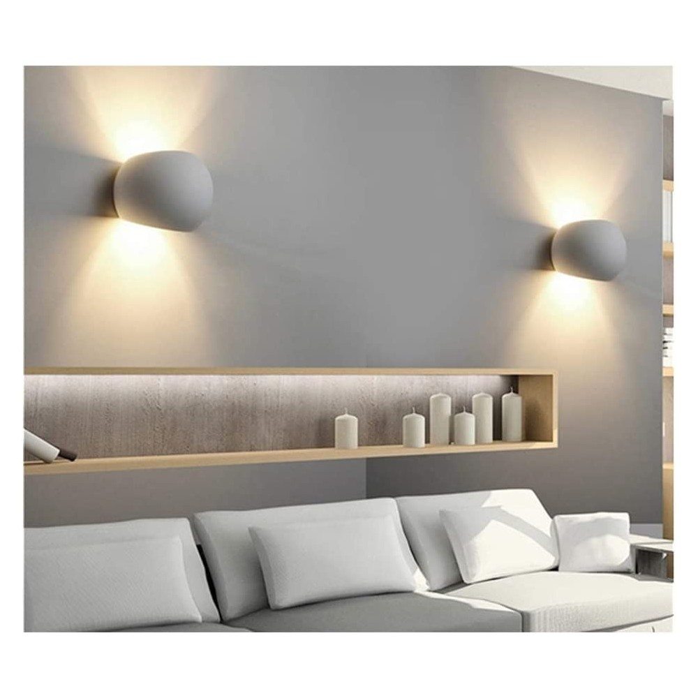 Lámpara de pared de yeso GS-5017 G9 Montaje en...