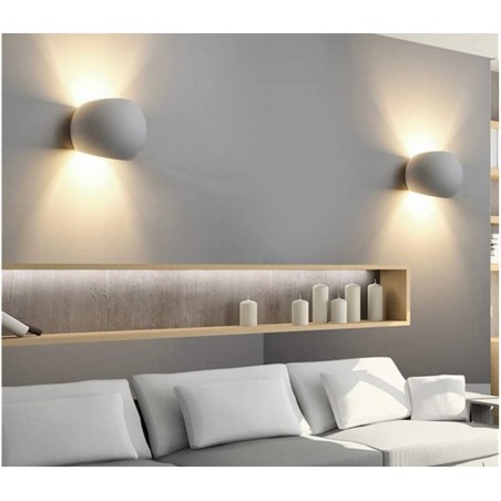 Lámpara de pared de yeso GS-5017 G9 Montaje en pared Doble emisión de luz