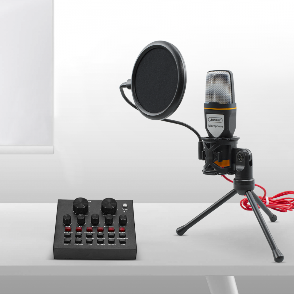 Kit micrófono de condensador para PC con...