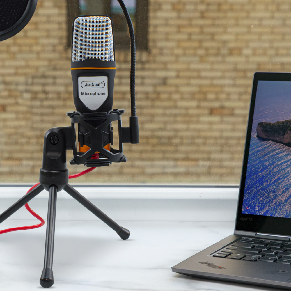Kit micrófono de condensador para PC con...
